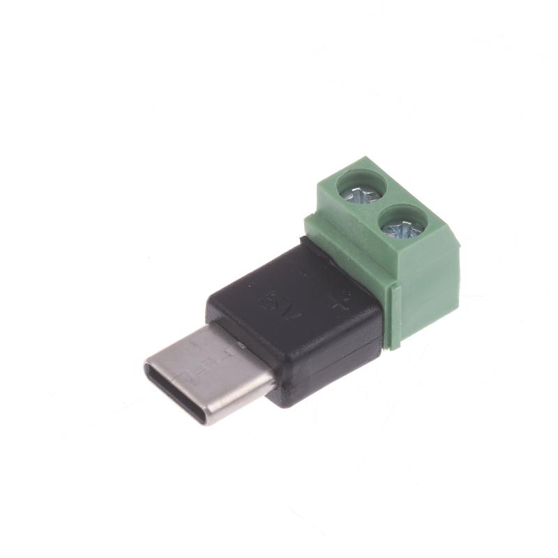 1/3Pcs 5V Solderless Green Charging Adapter Type C/Micro Male To 2 Pin For Toy Intelligent Devices Phone And Computer