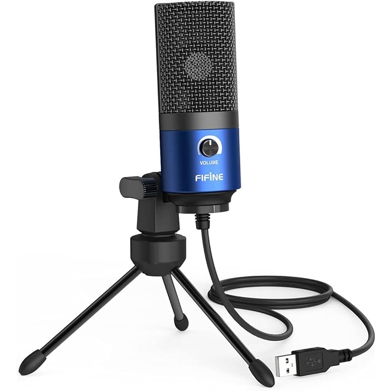 

FIFINE USB microphone condenser microphone Microphone for PC internet call game distribution work remotely boiz chat unidirectional Volume adjustable
