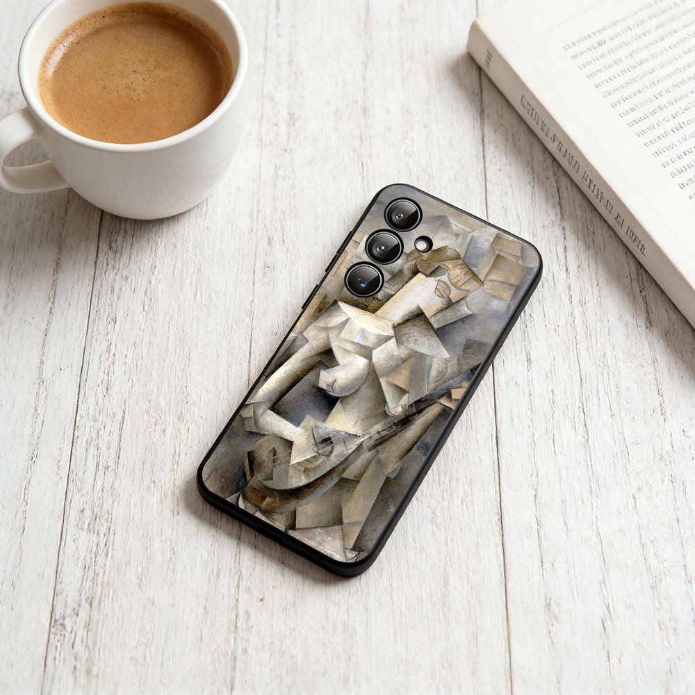 

Picasso Abstract Art Painting Phone Case For Samsung Galaxy A73,A72,A71,A70,A53,A52,A51,Others Soft Black Cover Samsung a22 4g