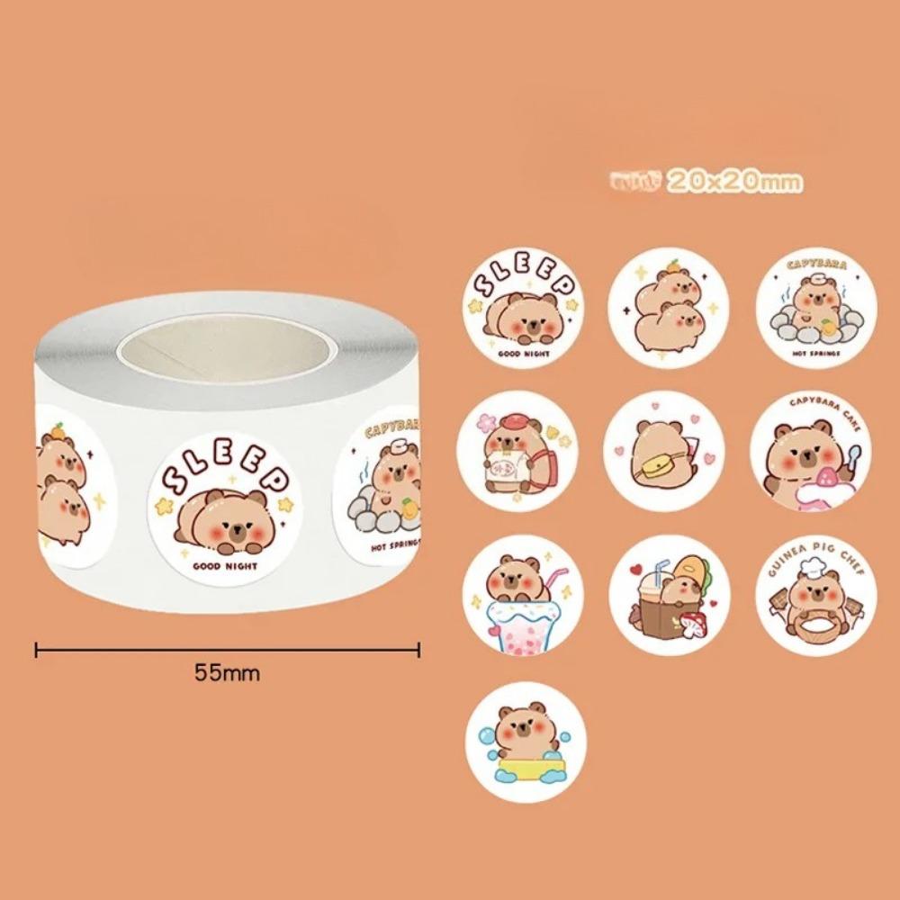 300Pcs/roll Kawaii Cartoon Black Cat Sticker Bubble Mailer Sealing Stickers Deco Labels Fun Cute Stationery DIY Decals for Kids