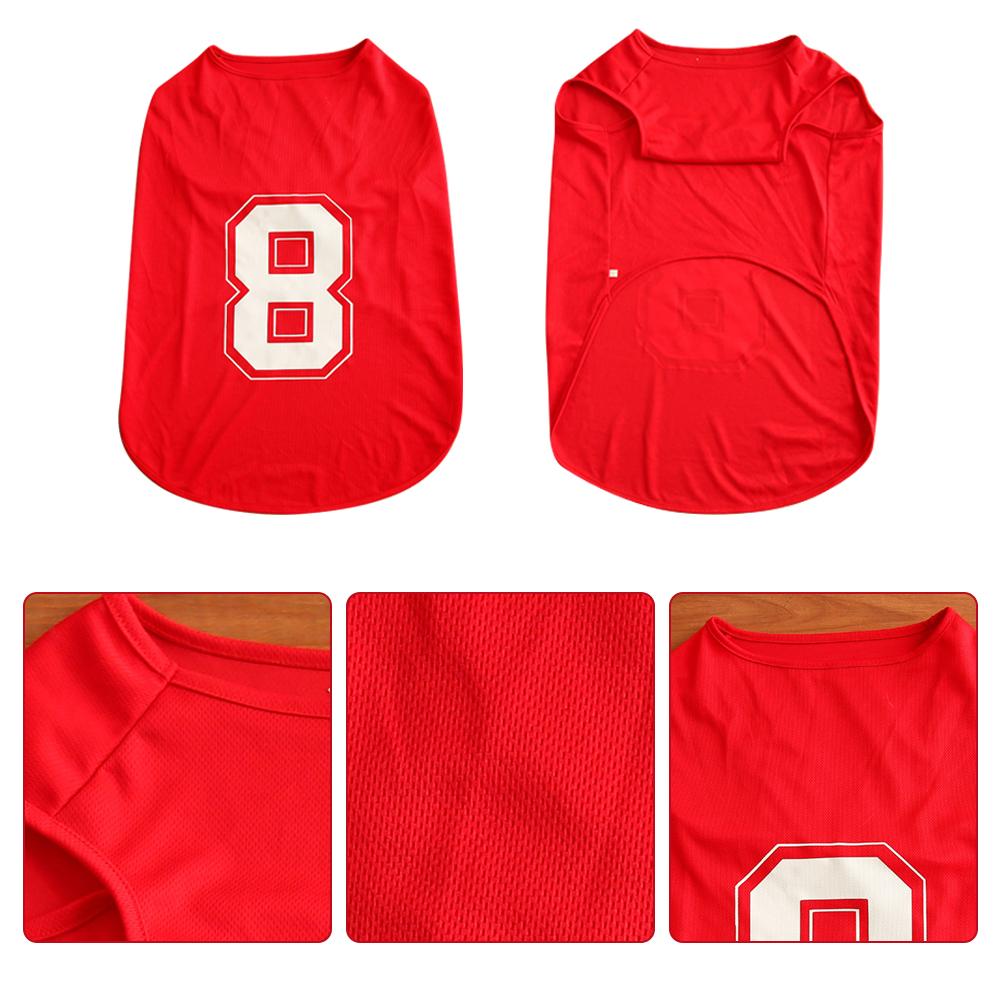 Spring Dog Clothes Breathable Basketball Digital Clothing Pet Quick-drying Large Dog Sweat Shirt Pet T-shirt Vest Outdoor