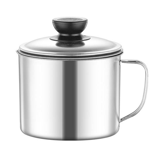 Contenitore Brocca in Acciaio Inossidabile per Olio con Filtro Lattina per Conservazione Olio da Cucina Gadget da Cucina per Conservazione Olio da Cucina Filtraggio