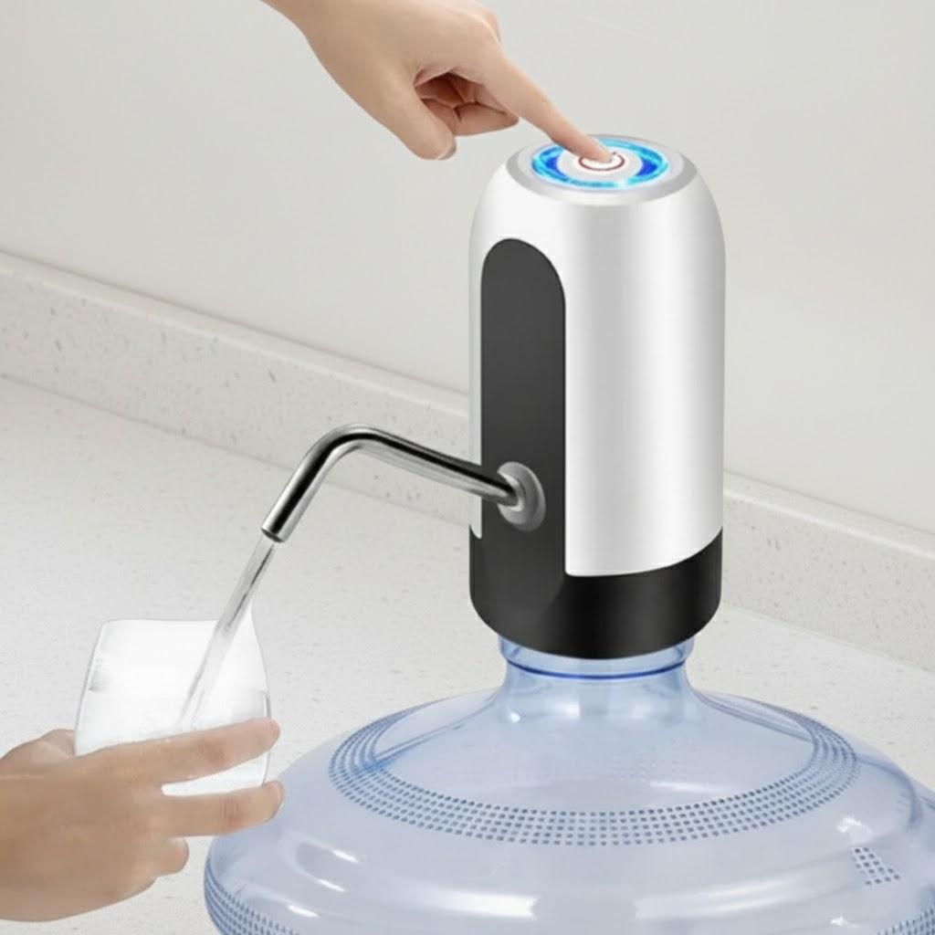 

USB Rechargeable Portable Water Pump Dispenser Home Kitchen Bar Bottled Water Pumping Tool білий