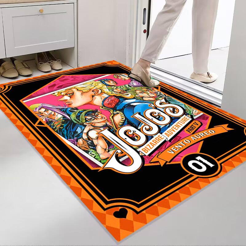 JoJo's Bizarre Adventure: Epic Characters Vibrant Art carpet Living room and bedroom mats printing Christmas gifts Fashion Art