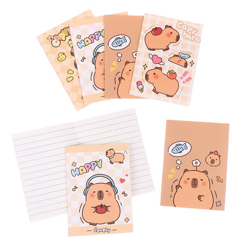 20 Pcs Kawaii Mini Capybara Notebook Mixed Cute Pocket Notebook Journals Diary Planning Memo Notepad Fun Cartoon Stationery Gift