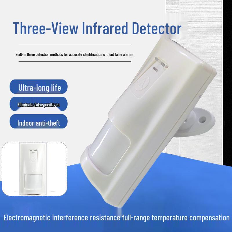 Wired Infrared Microwave Anti-theft Wide-Angle Human Sensor No