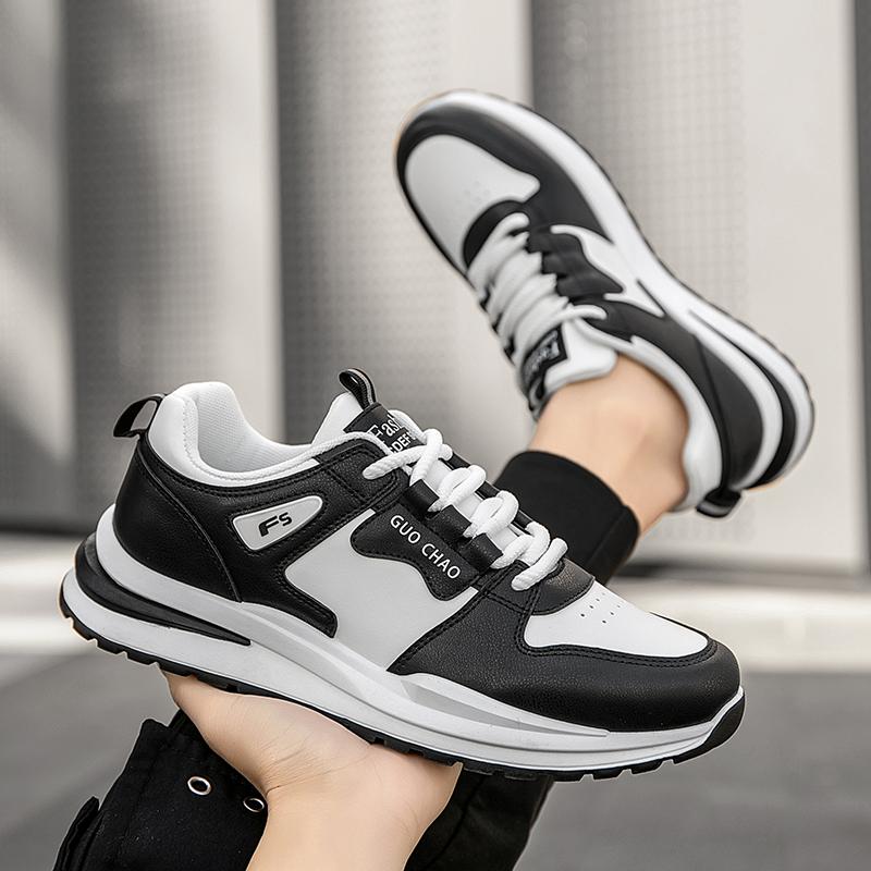 New Fashion Men 's Four Seasons Comfortable Thick Sole Shoes Students BoysTrending Soft Sole Breathable Casual Running Sneakers
