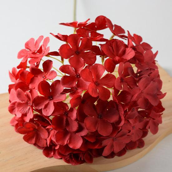 Realistisch wirkende künstliche Hortensie, 68,5 cm (27 Zoll), große Kunsthortensie aus Seide mit langem Stiel, ideal für Vase, Hochzeit, Party, Tischdekoration oder als Tischdekoration für Zuhause.