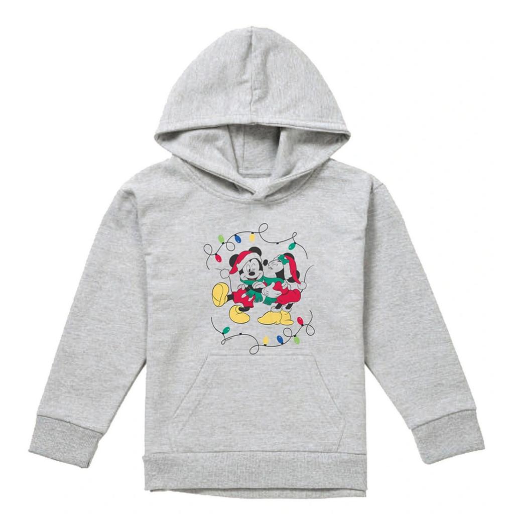 Disney Childrens/Kids Mickey Mouse & Minnie Mouse Christmas Kiss Heather Hoodie