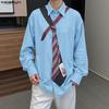 INCERUN Summer Men Lapel Neck Long Sleeve Floral Print Casual Shirts Tops