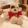 Adoptable Stuffed Dog Plush with Sweater Realistic Teddy Doll Toy with Removable Clothes 30cm Huggable Gifts for Kids