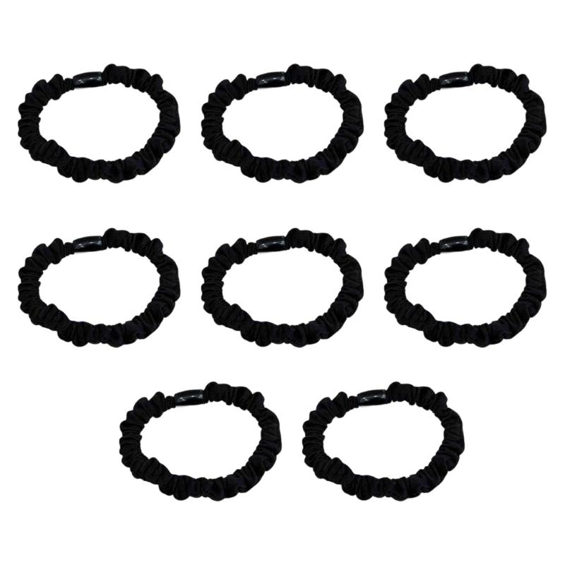 8PCs Stretchy Hair Scrunchies Nonslip Elastic HairBands Gentle Hairtie For Various Hair Type Updos Ponytail Holder