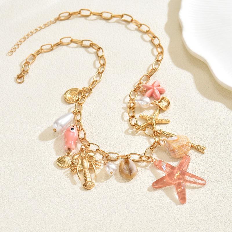 Necklace New Imitation Pearl Pendant Niche High-end Bohemian Clavicle Chain Women's Accessories
