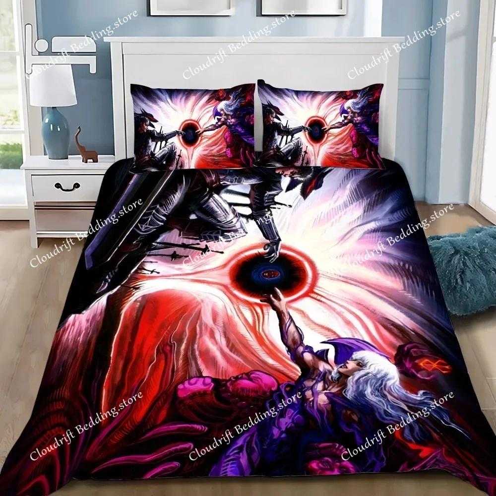 Bettbezug Berserk 3D Exquisites Anime Guts Digitaldruck Bettwäsche-Set Bettdecke Bett Jugend Heimdekoration Kinder Jungen Geschenk