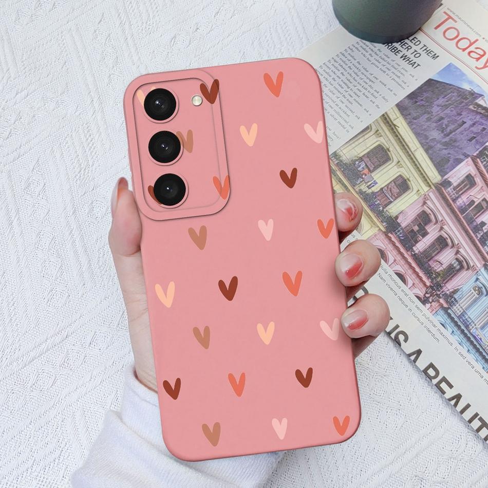For Samsung S23 Ultra Plus FE Phone Cases Fashion Camera Protection Original Soft Liquid Silicone Cover For Samsung S 23 Shell