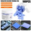 100PCS Thermal Pad Soft Silicone Thermal Conductive Pads for Laptop CPU GPU Heatsink High Temperature Resistance Motherboard