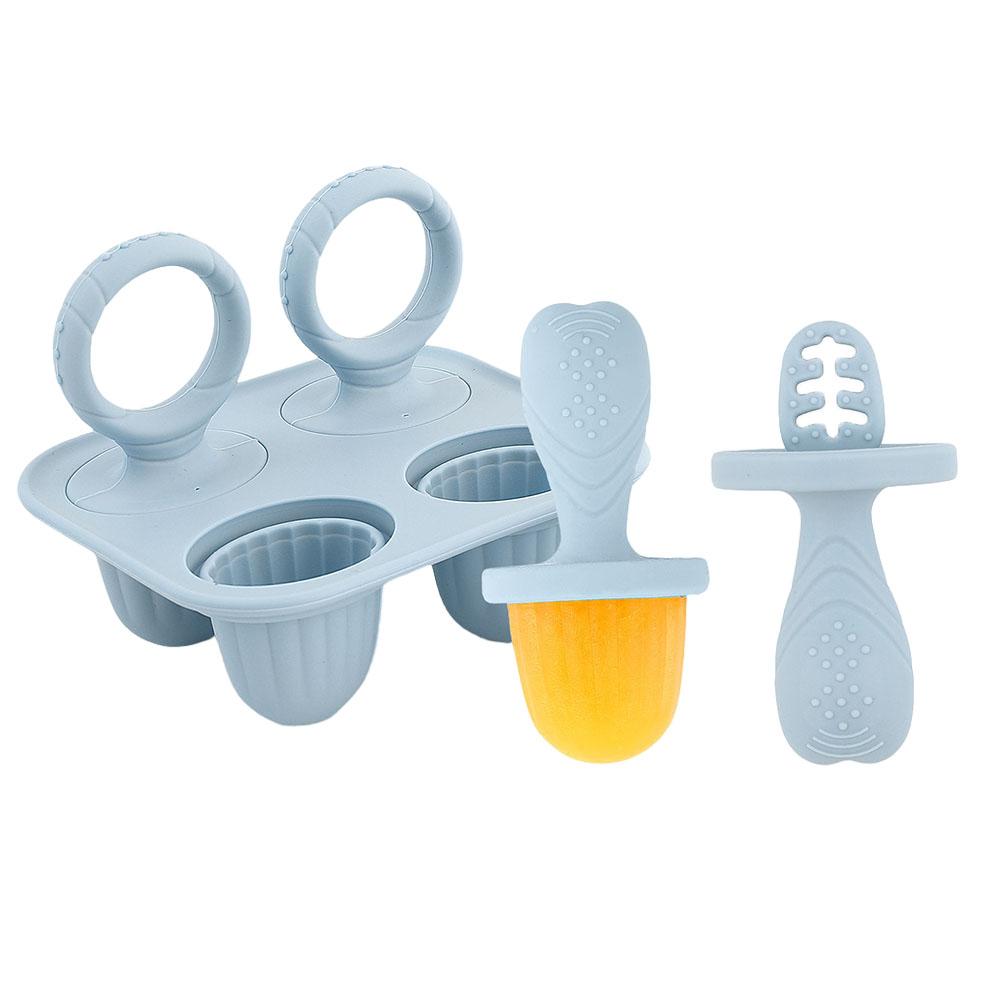 Silikon-Eis am Stiel-Formen Multifunktionale Muttermilch-Eis am Stiel-Formen Wiederverwendbarer Eis am Stiel-Hersteller mit Griff Baby-Fütterungszubehör