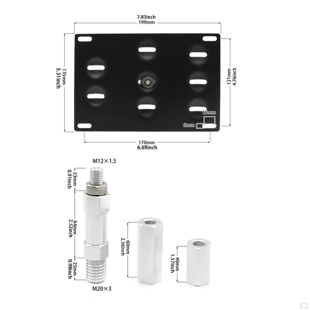 Držák SPZ s tažným okem Evropský styl Autopříslušenství Robustní Dekorativní Vodotěsný Rámeček na SPZ