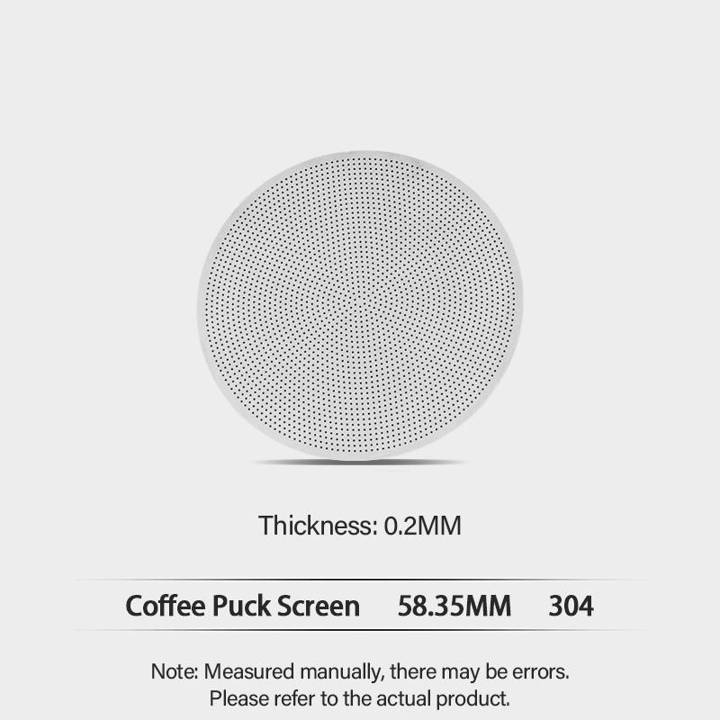 Durable Reusable Coffee Puck Screen - 304 Stainless steel Coffee Portafilter for 51/54/58mm  Barista Accessorie KFGL01