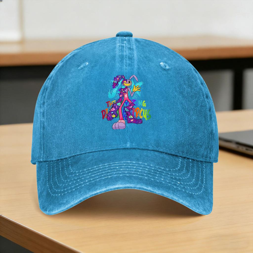 Washed Baseball Cap Amazing Circus Jax TADC Rabbit Summer Hip Hop Hats For Unisex Women  Fashion Hunting Camping Sun Snapback Cap
