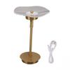 Luminária de Mesa com Toque, Luminária de Mesa com Intensidade Ajustável Contínua, Recarregável por USB, Luz Noturna com 3 Modos de Cor, Cor Cobre