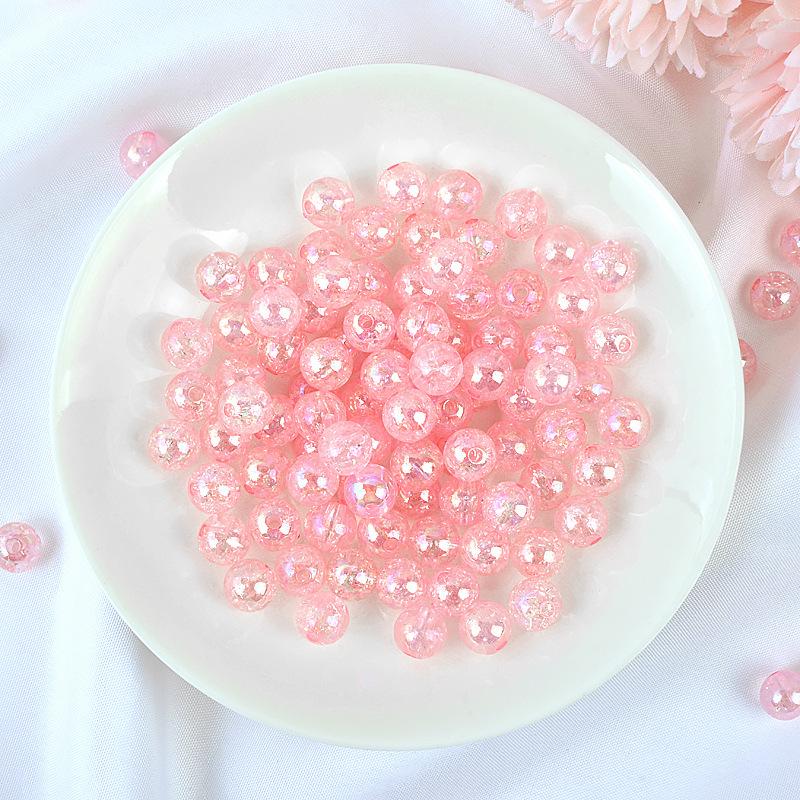 Acrylic Solid Color Round Beads for DIY Jewelry Bracelet Making
