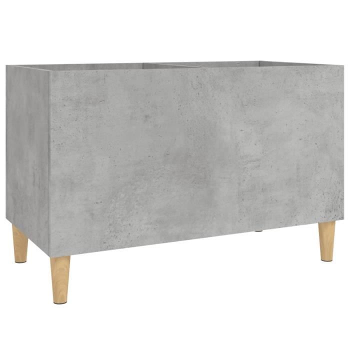 VidaXL Armoire à disques gris béton 74,5x38x48 cm bois d'ingénierie 831961
