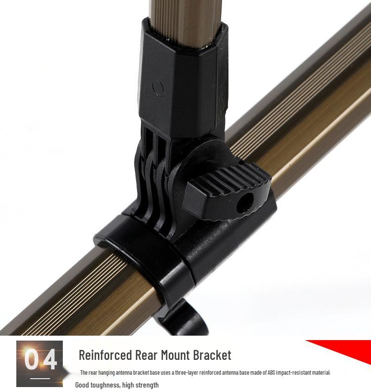 Multi-purpose Aluminum Fishing Rod Holder & Rest with Two-way Ground Stake