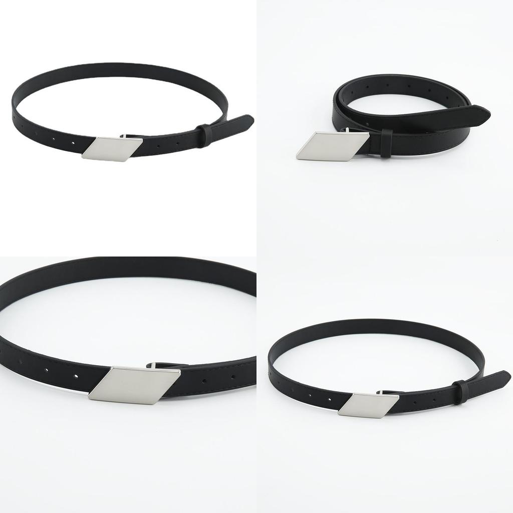 New Arrival Women's Denim Belt Decorative Belt Versatile Casual Belt Smooth Buckle Korean Style Fashion Belt