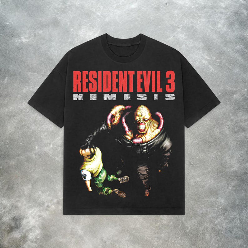 Resident Evil 4 Leon Kennedy T-shirt Ρετρό Y2K Grunge Μπλουζάκι Ανδρικό Γυναικείο Oversized Y2k Βαμβακερό T-shirt Streetwear Γυναικεία Ανδρικά Ρούχα