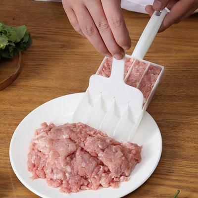 Juego creativo de plástico para hacer albóndigas, molde para hacer albóndigas de pescado frito, carne de res y cuchara
