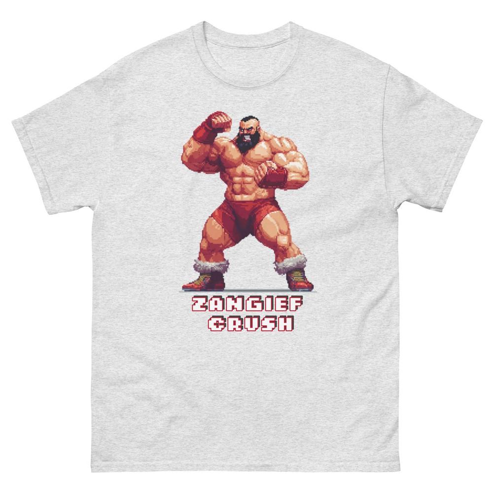 Zangief Street Fighter Tshirt, Pixelated Graphic, Retro Street Fighter Gamer Tee