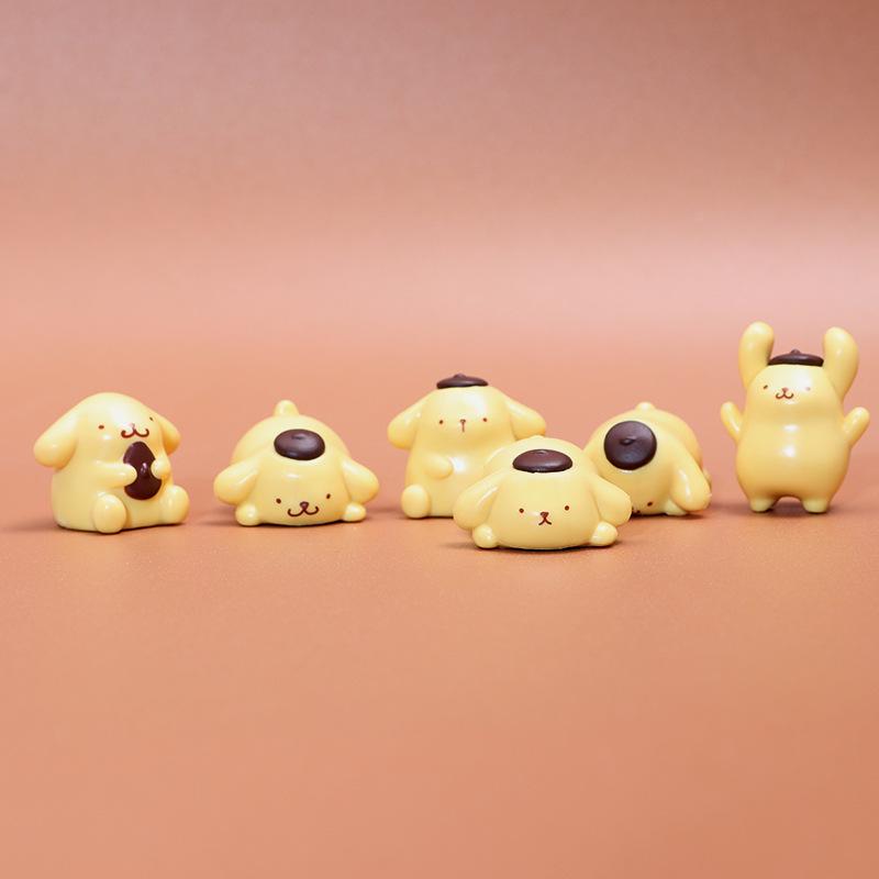 11 Styles Sanrio Pompompurin Stackable Plush Toy Figure – Cute DIY Cartoon Desktop Ornament
