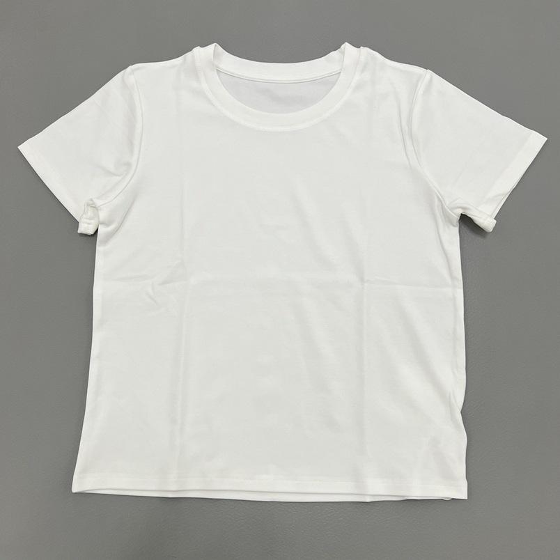 

Women s Brushed Short-Sleeve T-Shirt: Solid Color, Round Neck, Slimming, Casual, Versatile Everyday Top for Spring and Summer. Extra Large белый