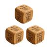 1/2/3/5/6/8Pcs Wooden Quilter Dice with 6 Engraved Quilting Tasks Solid Wood Quilting Embroidery Knitting Projects Baking Drinking Decision Dice Tools