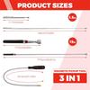 Flexible Magnetic Pickup Tool Telescopic Magnetic Pickup Tool with Pocket Clip for Picking Up Small Parts Key Screw Metal Object