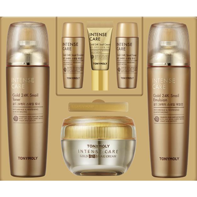 Tonymoly Intense Care Gold 24K Snail 3-Piece Set K-beauty
