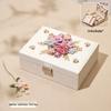 Exquisite High-End Floral Jewelry Box - Luxurious Ornament Storage for Birthday Gifts