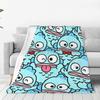 Hangyodon Make Faces Cartoon Wool Blanket Cute Kawaii Vintage Throw Blankets for Home Hotel Sofa 150*125cm Bedspreads