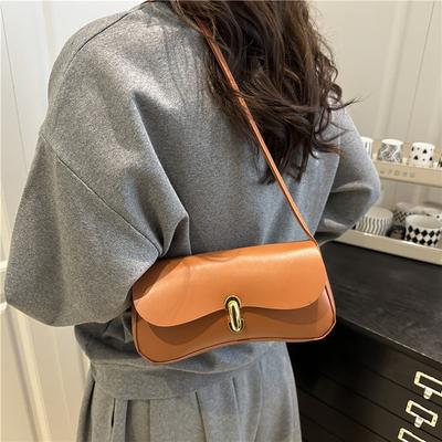 Simple Large-capacity Lock Early Autumn New Simple Fashion Crossbody Shoulder Armpit Small Square Bag