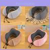 Memory Foam Ushaped Neck Pillow With Soft Cover For Travel And Office Use
