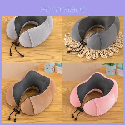 Memory Foam Ushaped Neck Pillow With Soft Cover For Travel And Office Use