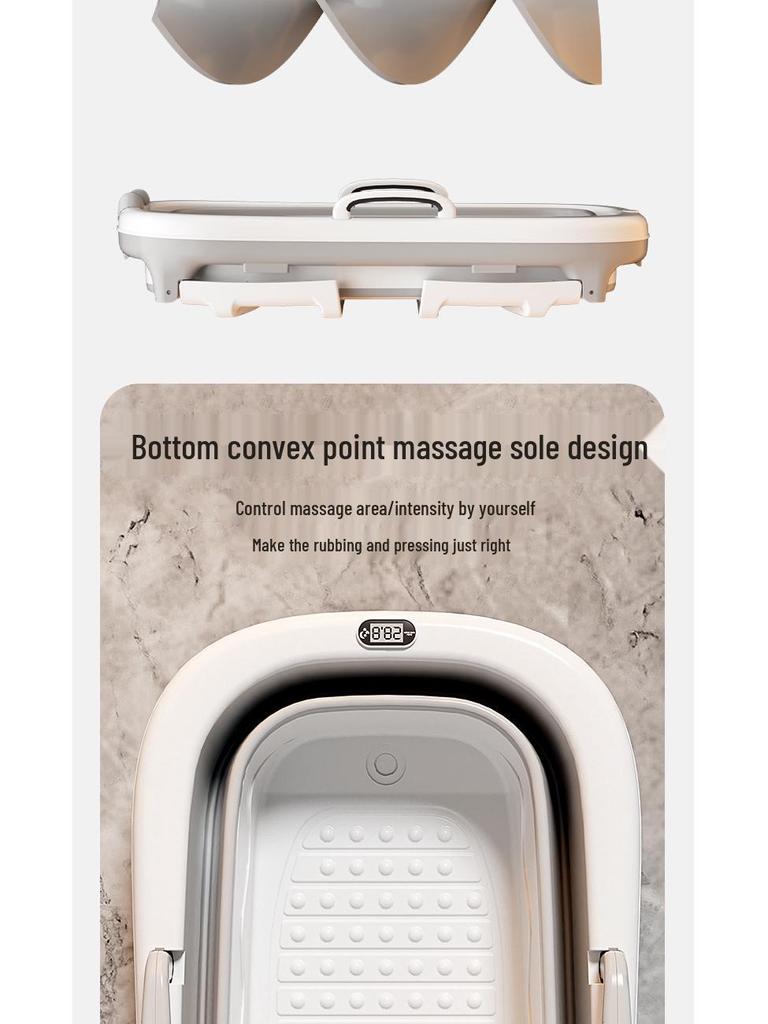 Foldable Large Children's Soaking Tub: Portable Baby Bath and Swimming Tub