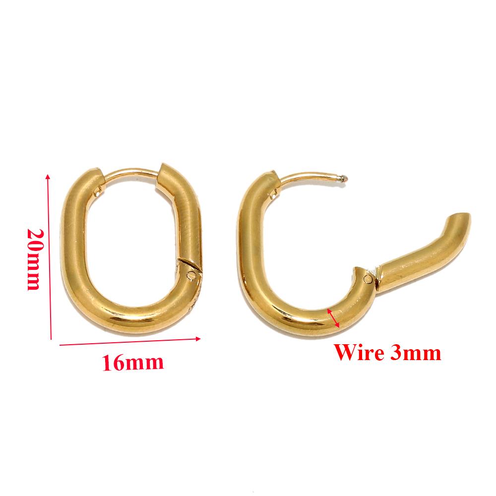 10pcs 304 Stainless Steel Heart Hoop Earrings Wholesale Triangle Women Earring Men Punk Hiphop Gifts Huggie Fashion Jewelry DIY