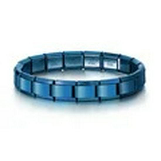 Italian Stainless Steel Love Heart & Star Modular Bracelet - Detachable Elastic Watch Band, European & American Fashion.
