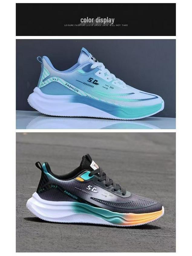 Men's Lightweight Non-Slip Athletic Shoes for Physical Education and Exams – Waterproof, Ideal for Running, Jump Rope, and Long Jump.