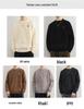 Men's Youth Velvet Thickened Wool Sweater - Embroidered, Warm, Trendy Round Neck Knitwear for Autumn and Winter