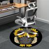 1pc Sunflower Owl Office Round Area Rug, Indoor Mat Suitable ForOffice, Under Office Chairs Bedroom Living Room Home Decor, Room Deco T056
