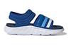 Adidas Duramo Sandals Athleisure Slip Resistant Cushioning Quick Dry Children's Sandals Blue White Kids' ID3533
