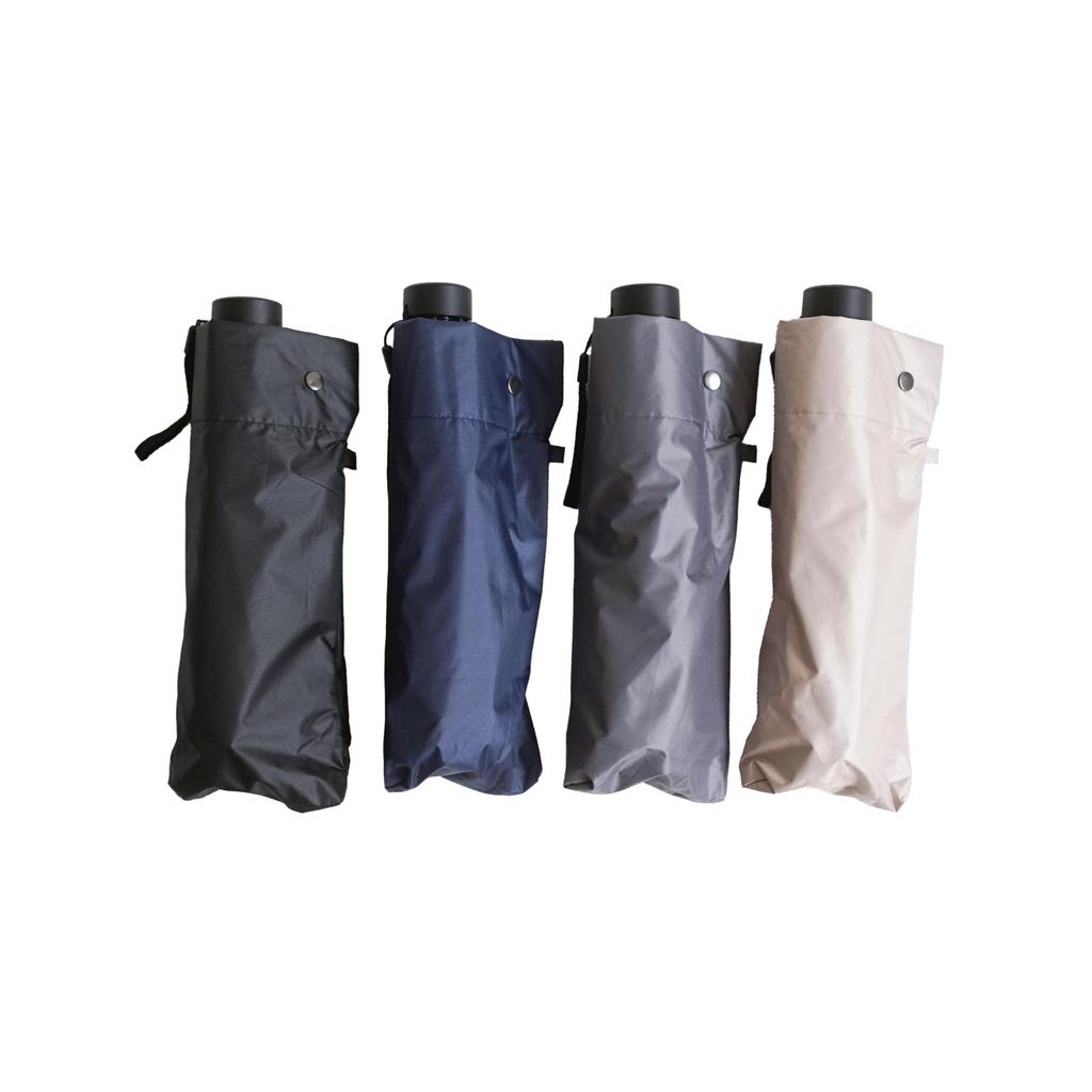 Komiya Shoten Folding Umbrella for Men and Perfect for Sun and UV Solid 60cm Women, Rain, Protection, Wind-Resistant Ribs, 100%+ Shading, Color, (Grey